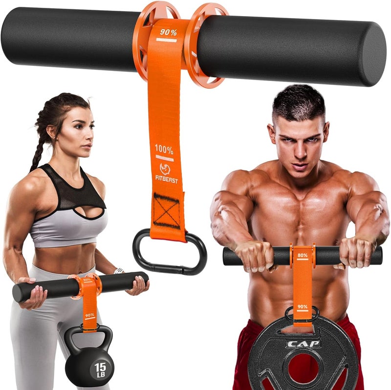 FitBeast Forearm Strengthener & Wrist Roller - Forearm Strength Trainer with Thickened Anti-Slip Grip Handles&Adjustable Strap, Perfect for Forearm Exercising, Boosting Grip Strength, Muscle Building - Image 1